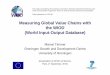 Measuring Global Value Chains with the WIOD (World Input 