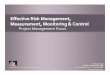 Effective Risk Management, Measurement, Monitoring & Control