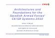 Architectures and foundations for C4ISR - FINSE