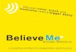 Believe me - storytelling manifesto - Meetup