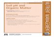 Soil pH and Organic Matter - Department of Land Resources and