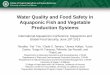 Water Quality and Food Safety in Aquaponic Fish and Vegetable