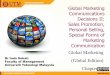 Global Marketing Communications Decisions II: Sales 