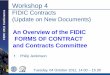 FIDIC Conditions of Contract Overview of NEW FIDIC - Congrex