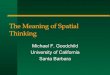 The Meaning of Spatial Thinking - CSISS
