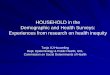 HOUSEHOLD in the Demographic and Health Surveys: Experiences