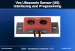 Vex Ultrasonic Sensor Interfacing and Programming