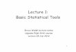 Lecture 1: Basic Statistical Tools - Bruce Walsh's Home Page