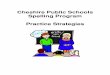 Spelling Practice Strategy - Cheshire Public Schools