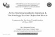 Army Communications Science & Technology for the Objective 
