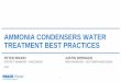 AMMONIA CONDENSERS WATER TREATMENT BEST PRACTICES