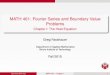 MATH 461: Fourier Series and Boundary Value Problems - Applied