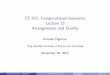 CS 372: Computational Geometry Lecture 13 Arrangements and