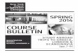 Spring 2014 Course Bulletin - New York School of Interior Design