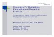 Strategies For Budgeting, Estimating and Managing Projects