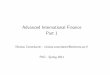 Advanced International Finance Part 1 - Department of Economics