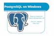 Advanced PostgreSQL on Windows - Magnus Hagander