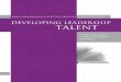 Developing Leadership Talent - Society for Human Resource