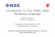 Introduction To System Modeling And VHDL-AMS - IEEE Power