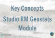 Key Concepts Studio RM Geostats Module