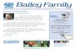 Bailey Family The Foundation Newsletter