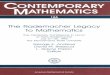 CONTEMPORARY . MATHEMATICS - American Mathematical Society