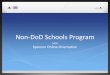 Non-DoD Schools Program - DoDEA