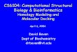 CS6104: Computational Structural Biology & Bioinformatics