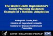 The World Health Organizationâ€™s - UW Departments Web Server