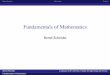 Fundamentals of Mathematics - Louisiana Tech University