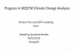 Progress in WQSTM Climate Change Analyses