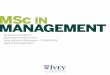 MSC Brochure - Ivey Business School