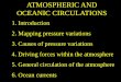 ATMOSPHERIC AND OCEANIC CIRCULATIONS