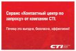 Сервис «Контактный центр по запросу» от компании CTI