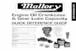 Engine Oil Crankcase & Gear Lube Capacity