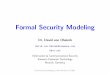 Formal Security Modeling - von Oheimb