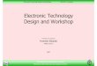 Electronic Technology Design and Workshop - DMCS Pages for