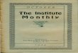 The Institute Monthl~