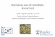 Alternatives Uses of Food Waste - Animal Feed