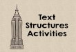 Text Structures Activities - Book Units Teacher