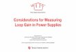 Considerations for Measuring Loop Gain in Power Supplies PPT