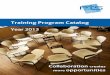 Training Program Catalog Year 2013 - w w w
