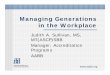 Managing Generations ih klin the Workplace