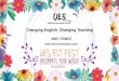 Changing English, Changing Teaching