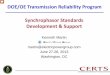 DOE/OE Transmission Reliability Program Synchrophasor 