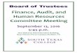 Finance, Audit, and Human Resources Committee Meeting