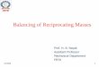 Balancing of Reciprocating Masses - rngpit.ac.in