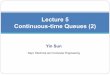 Lecture 5 Continuous-time Queues (2)
