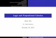 Logic and Propositional Calculus