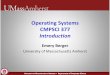 Operating Systems CMPSCI 377